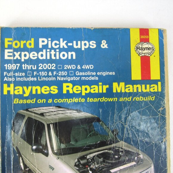Haynes 36059 Ford Pick-ups & Expedition 1997 thru 2002 Repair Manual - Picture 2 of 8